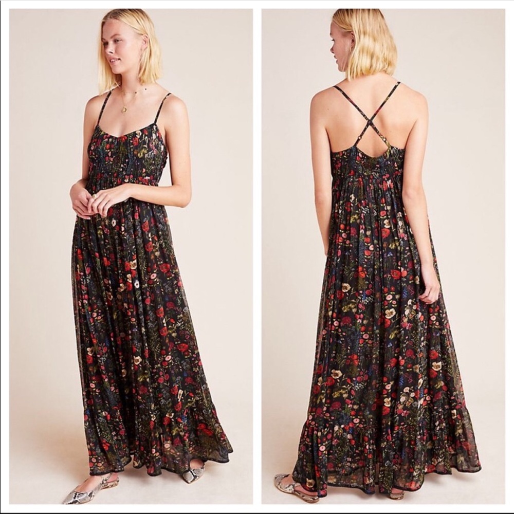 Anthropologie Payal Jain Massima Floral Maxi Dress
